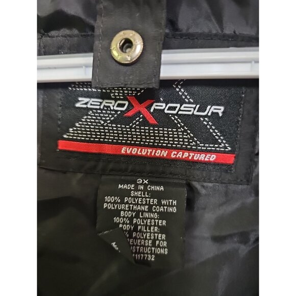 ZEROXPOSUR MEN'S VEST SELECT BLACK  SIZE 3X Lightweight Water Resistant Pockets - Picture 2 of 6